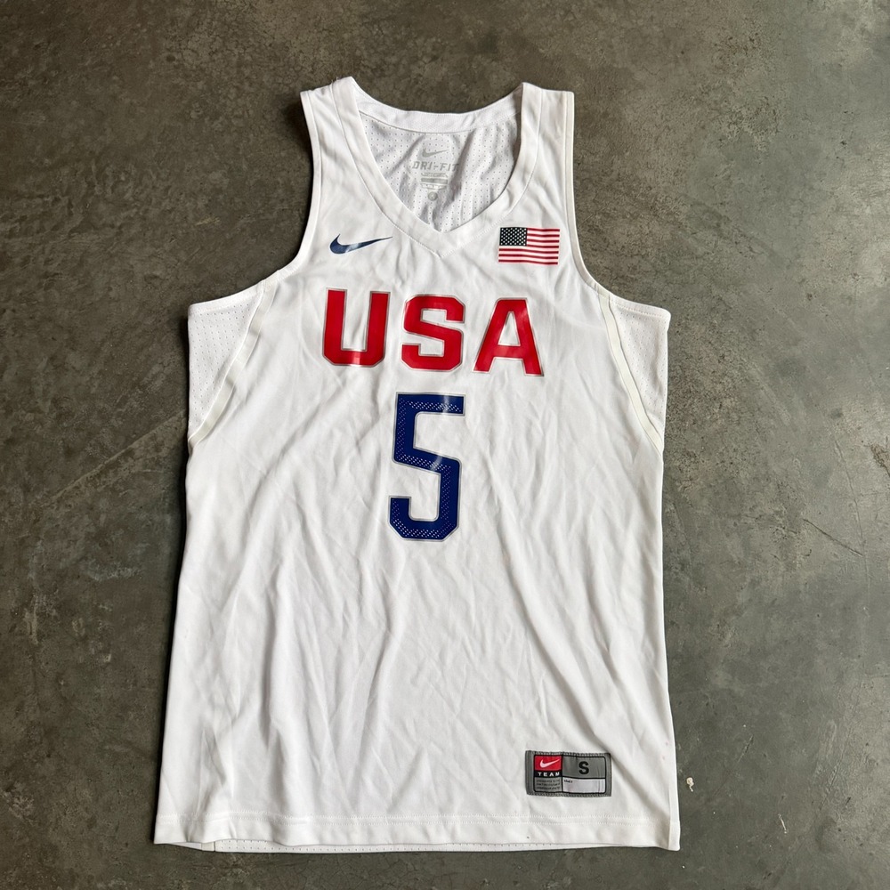 Nike USA National Team Basketball Jersey #5 Kevin Durant Mens Small Dri Fit